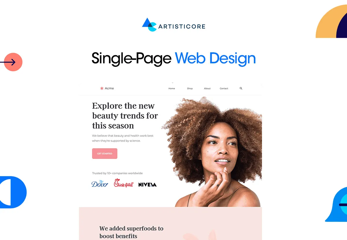 Single-Page Web Design