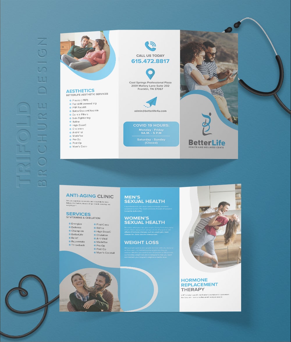 Better Life Trifold Brochure Design