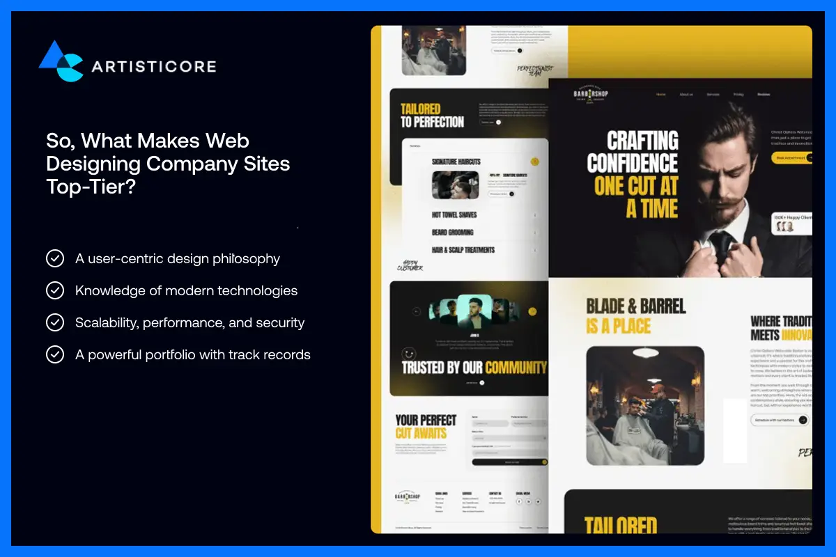 So, What Makes Web Designing Company Sites Top-Tier?