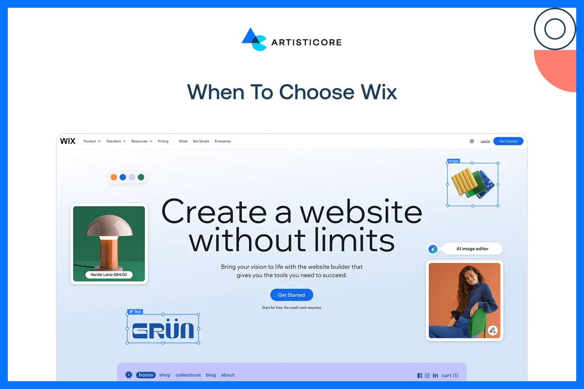 When to Choose Wix