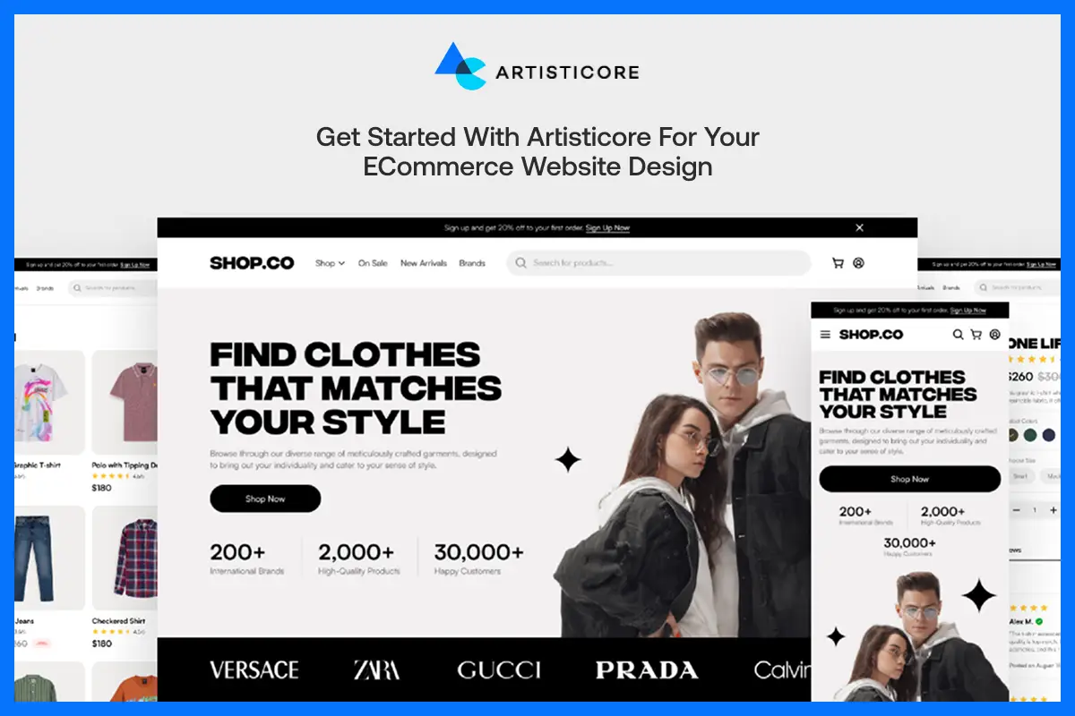 Get Started With Artisticore for Your eCommerce Website Design