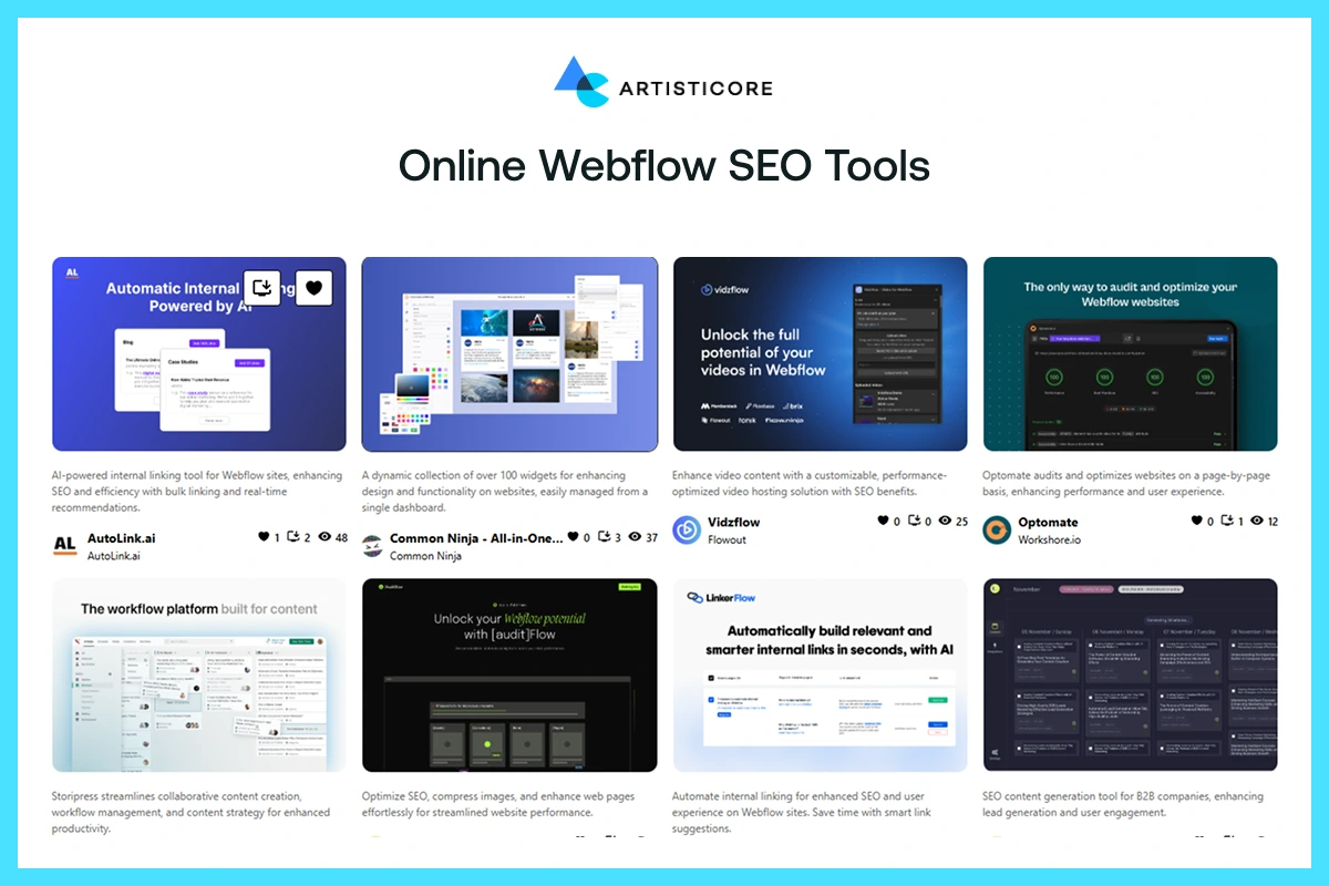 Online Webflow SEO Tools