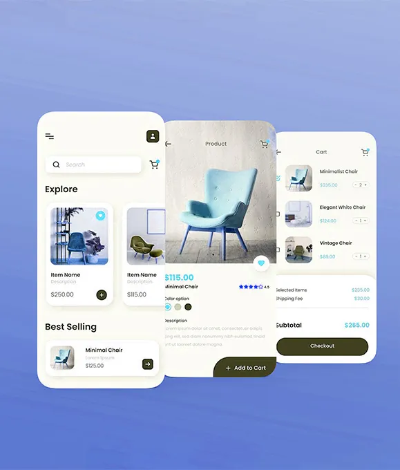 Furniture Shopping App UI