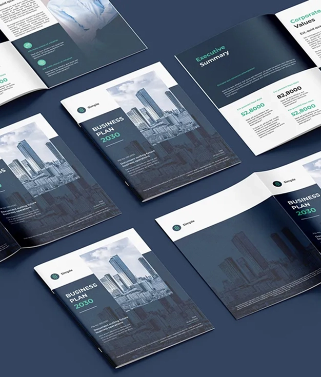 Corporate Business Plan Brochure Design – 2030 Edition