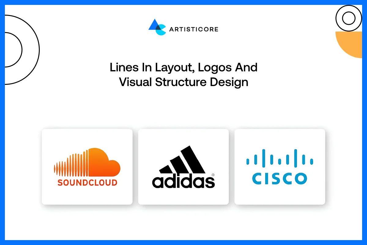Lines in Layout, Logos and Visual Structure Design