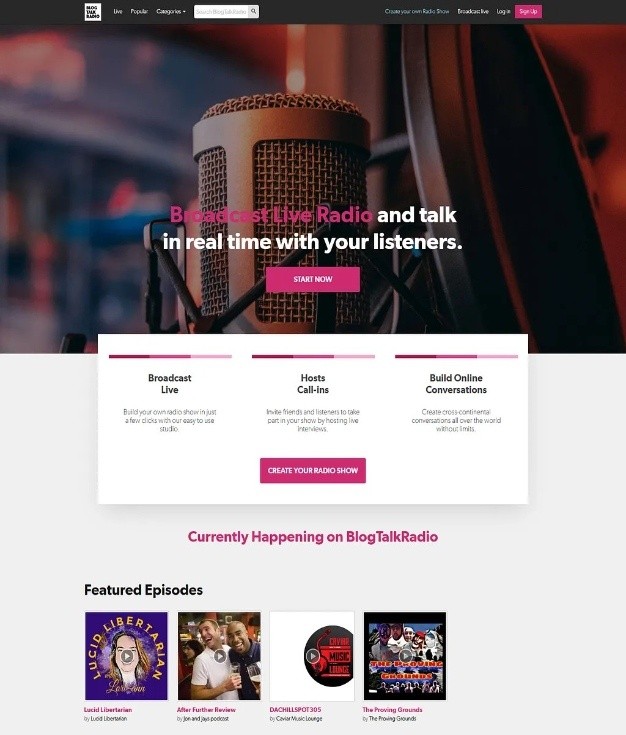 Podcast & Radio Website